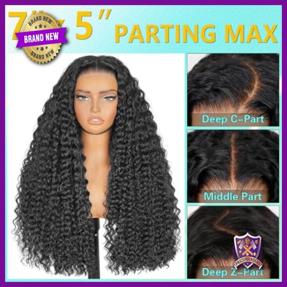 26 Inch Deep Wave Glueless Human Hair Wig Pre Plucked HD Lace main image 6